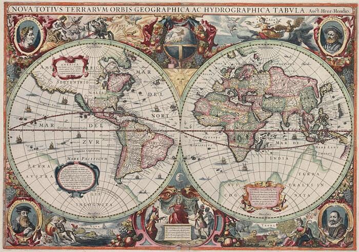 Antique World Map link to collection