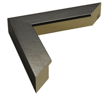 Modern Black Map Frame