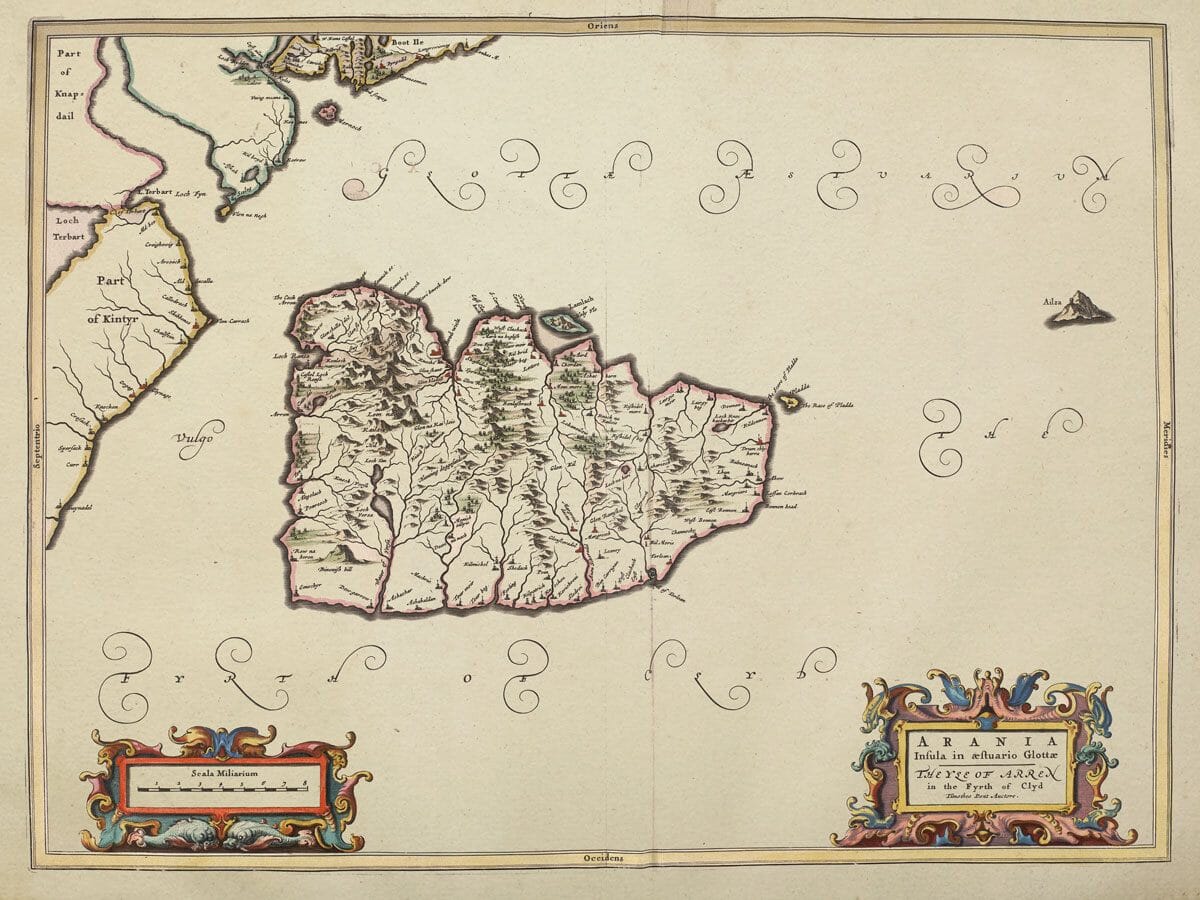 Old Map of Isle of Arania