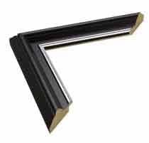 Black and Silver Frame