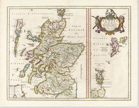 Old Map of Ancient Scotland