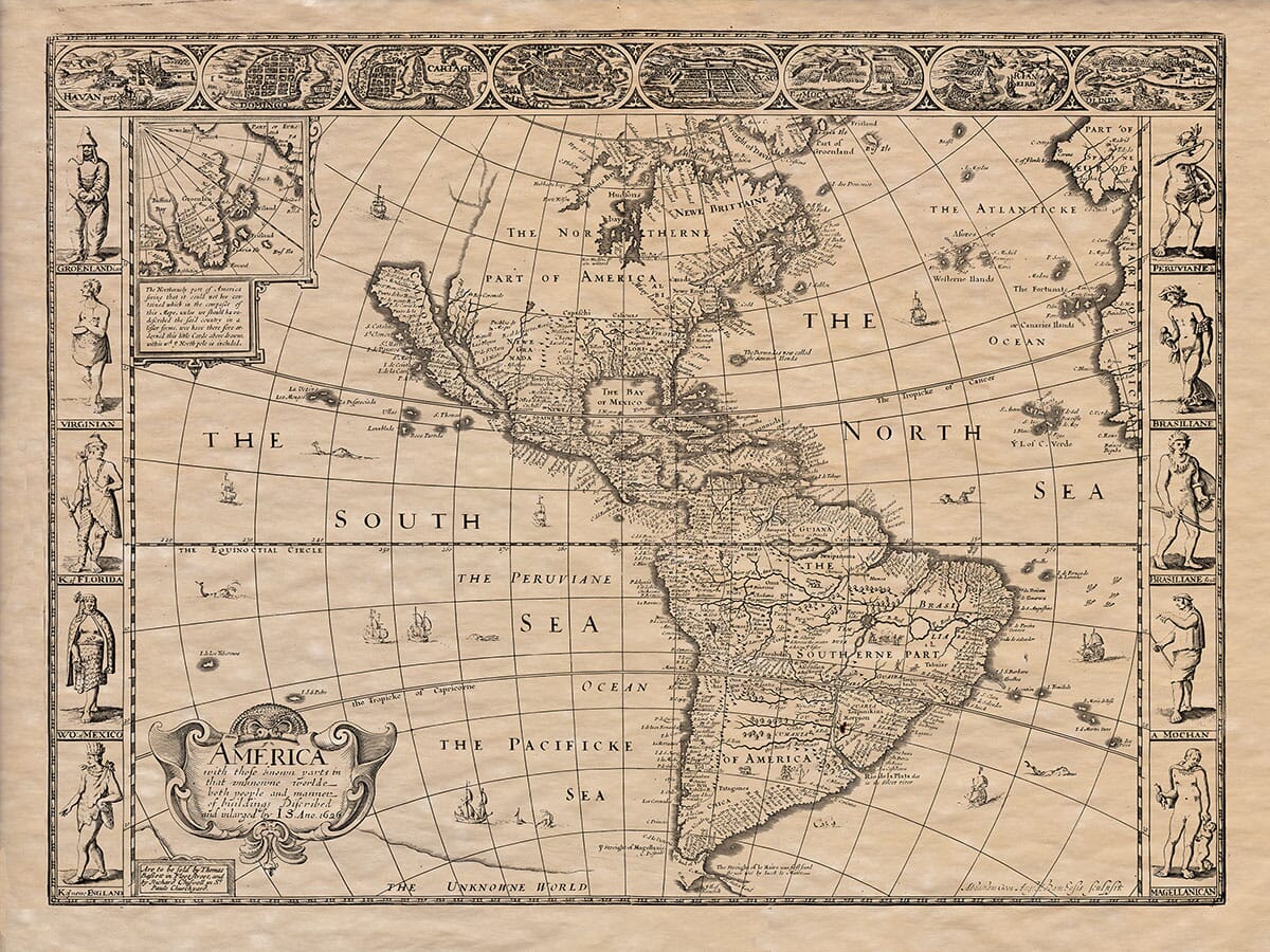 Old America Map - America Map