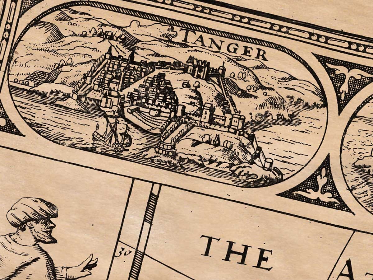 Detail from an old map of Africa