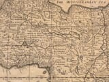 Detail from an old map of Africa