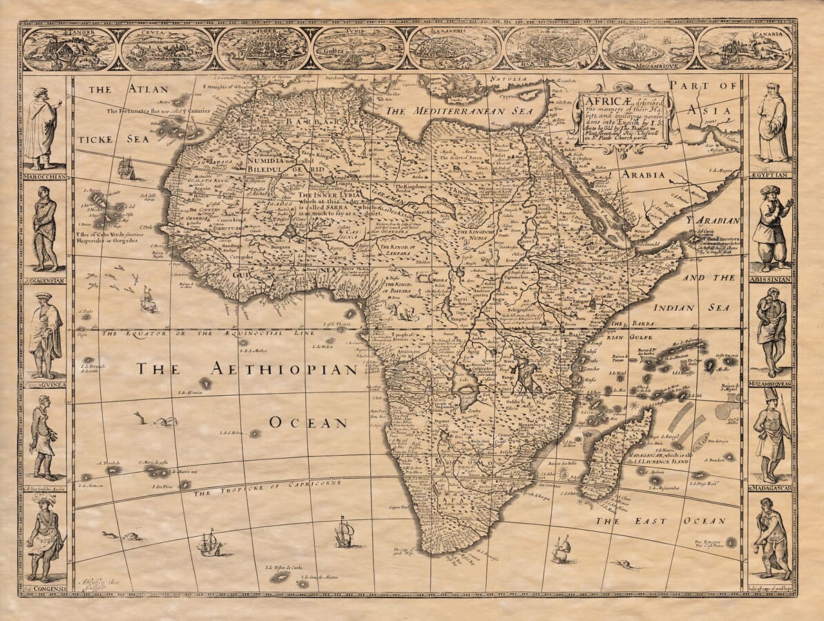 Old Map of Africa