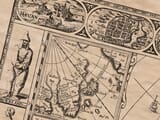 Detail from an old map of America