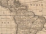 Detail from an old map of America