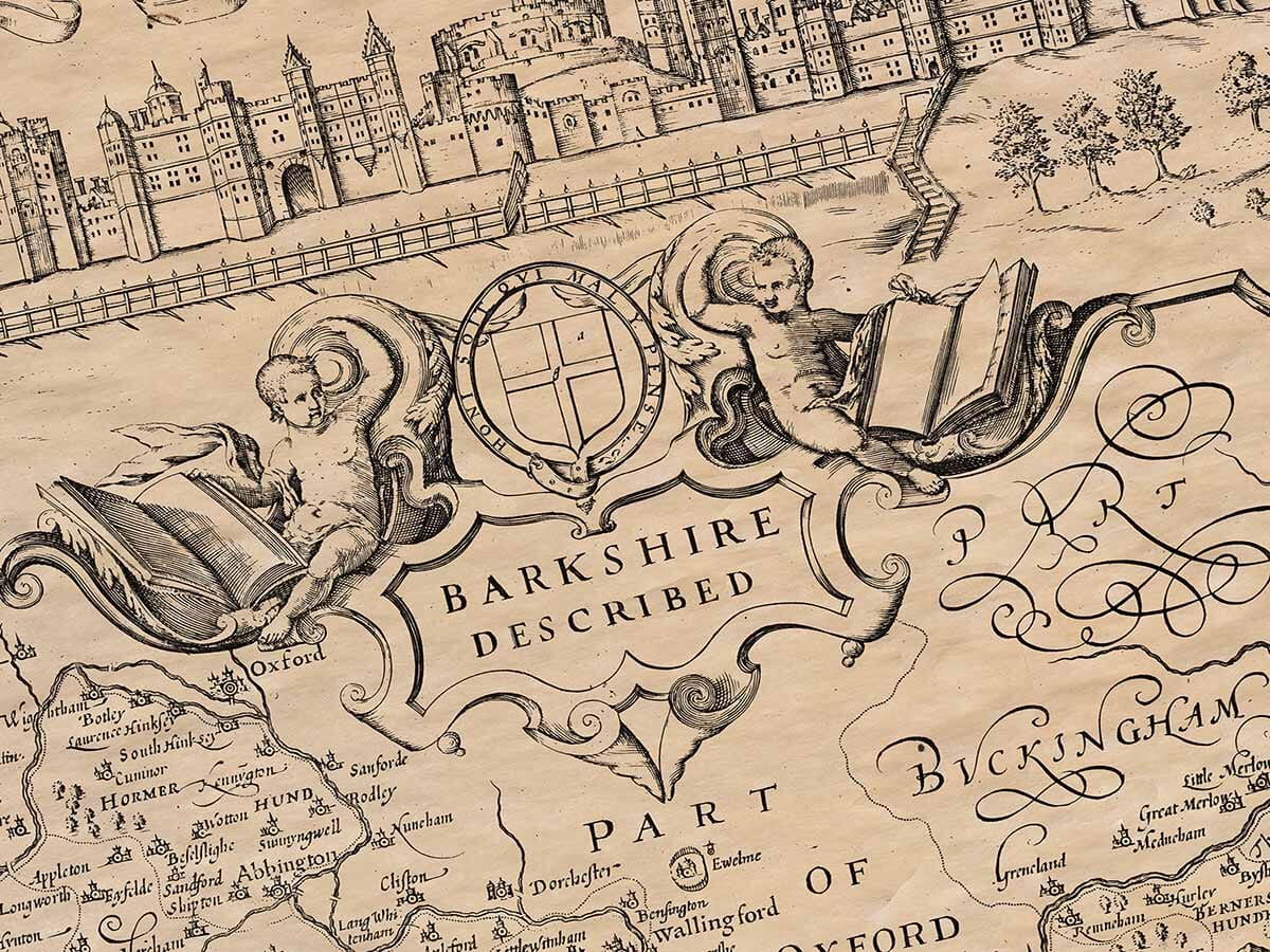 Detail from an old map of Berkshire