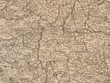 Detail from an old map of Bohemia