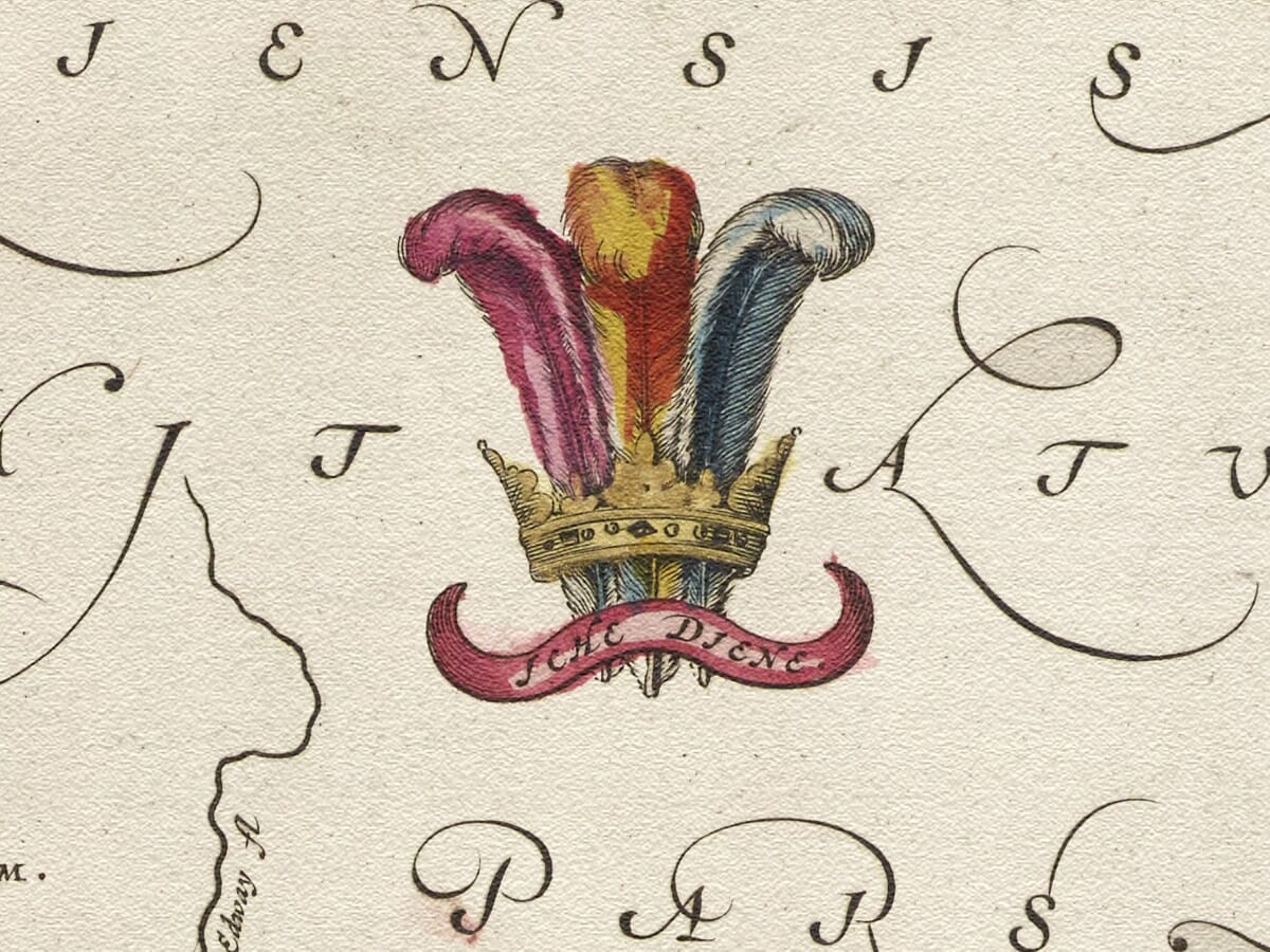 Detail from an old map of Brecon 1645