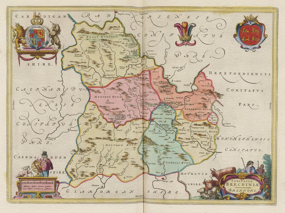 Brecon Old Map