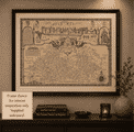 Berkshire map framed for inspiration.