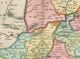 Cambridgeshire Detail from an old map of Cambridgeshire 1645