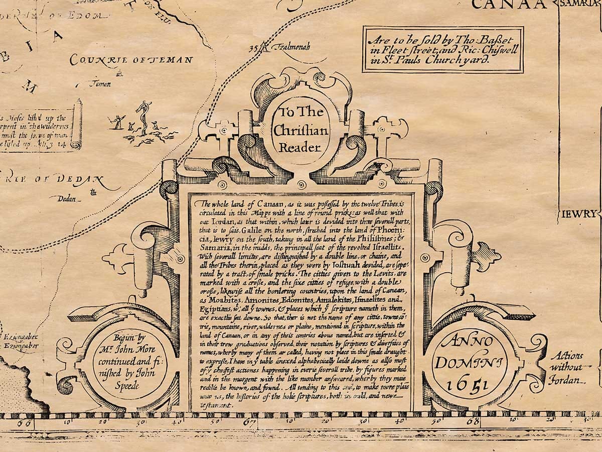 Old Map of The Holy Land