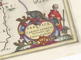 Cardiganshire Detail from an old map of Cardiganshire 1645