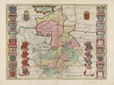 Old Map of Cambridgeshire 1645