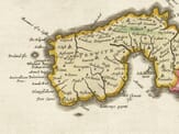 Cornwall Detail from an old map of Cornwall 1645