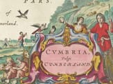 Cumbra Detail from an old map of Cumbria 1645