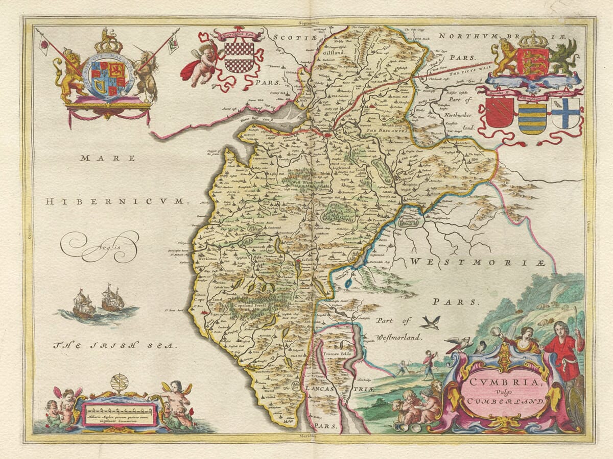Old Map of Cumbria