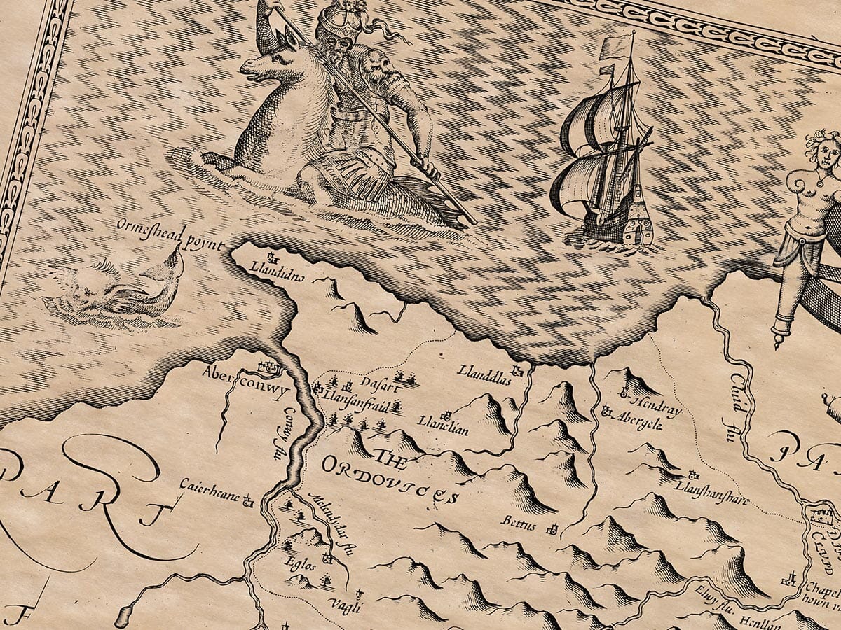 Detail from an old map of Denbighsire