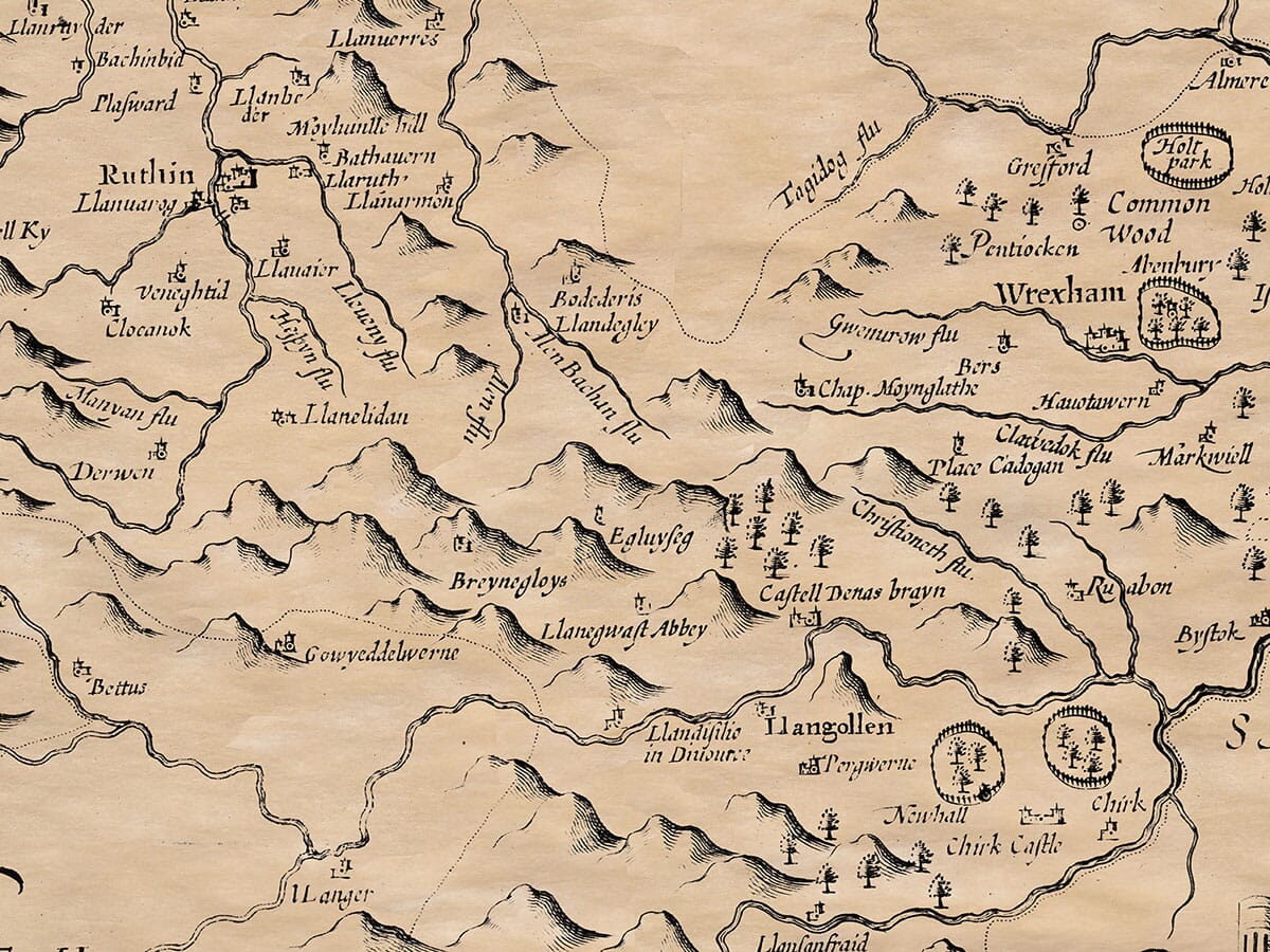 Detail from an old map of Denbighsire
