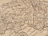 Cornwall Detail from an old map of Cornwall