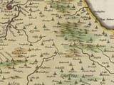 Detail from an old map of Durham 1645