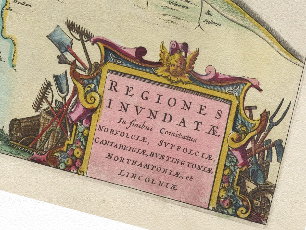Detail from an old map of East Anglia 1645