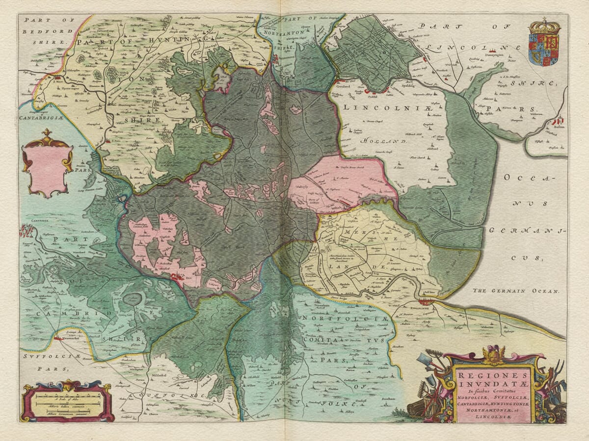 Old East Anglia Map