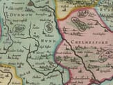 Essex Detail from an old map of Essex 1645