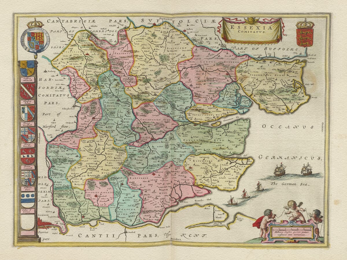 An old map of Essex