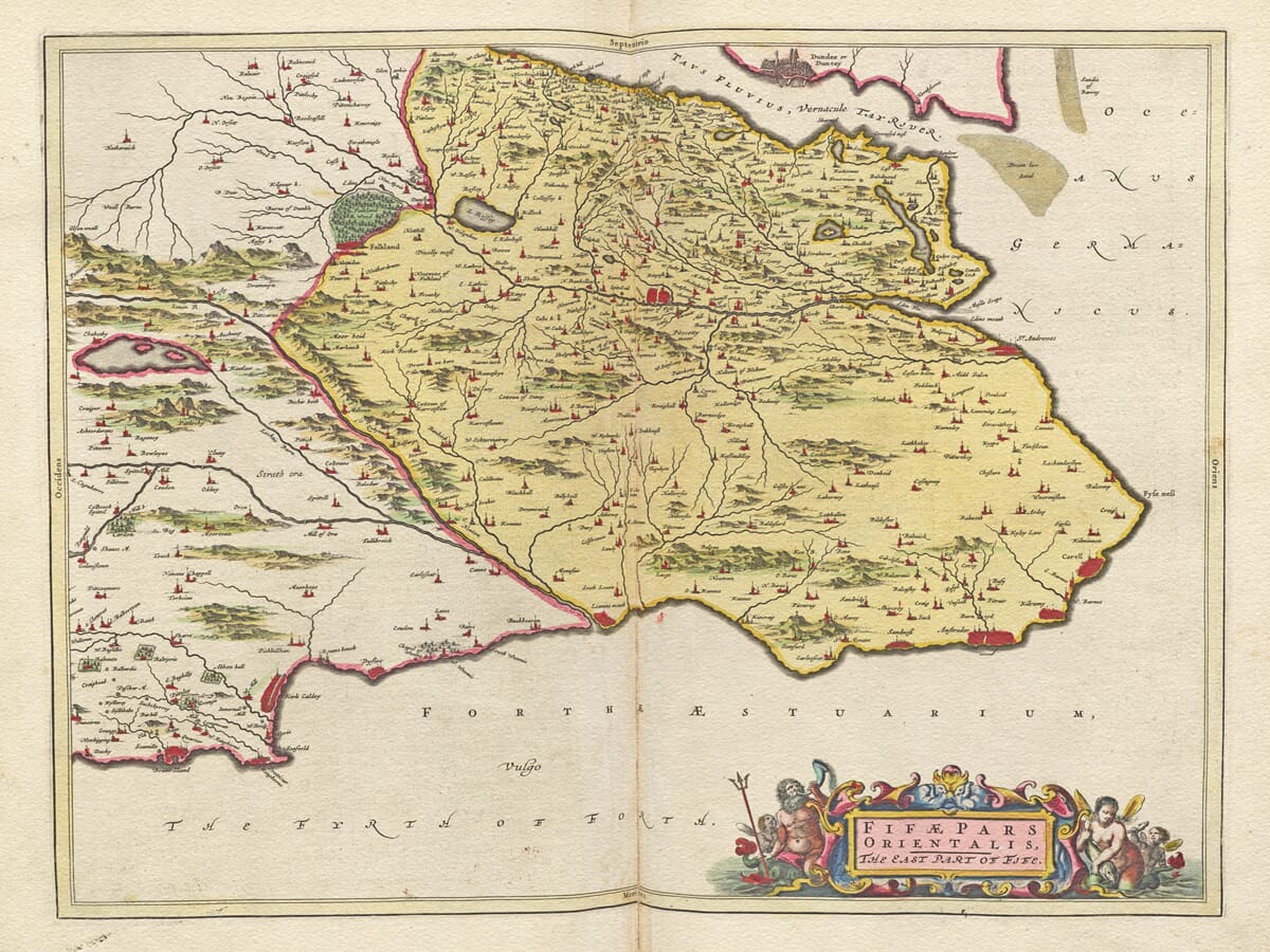 Old Map of East Fife