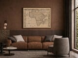 Framed Old Map of Africa