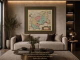 Framed Old Map of Middlesex Example