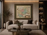 Framed Old Map of Middlesex Example