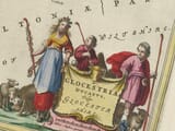Detail from an old map of Gloucestershire 1645