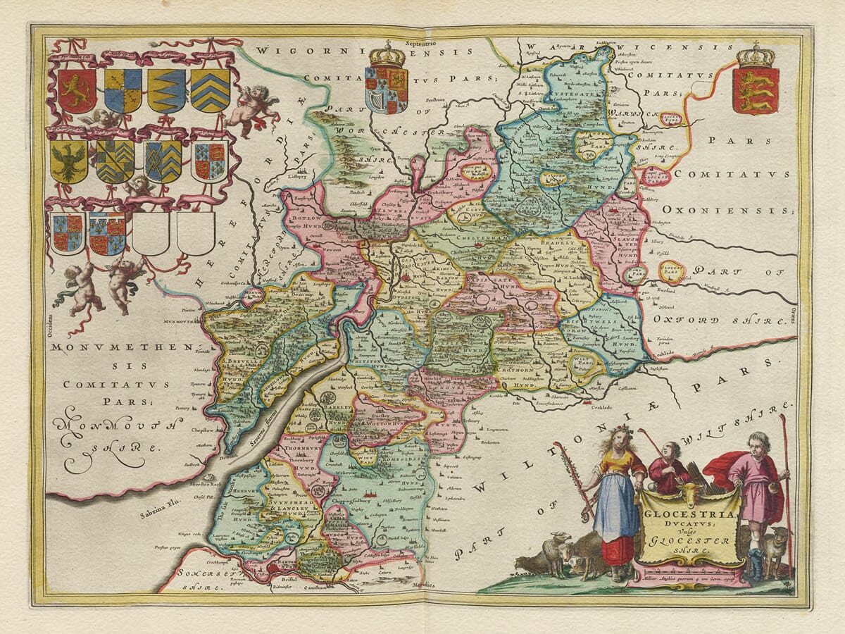 Early Map of Gloucestershire