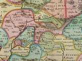 Hampshire Detail from an old map of Hampshire 1645