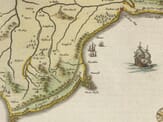 Isle of Wight Detail Detail from an old map of Isle of Wight 1645