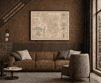 Framed display example featuring John Speed’s historic map of Dorset – print supplied unframed