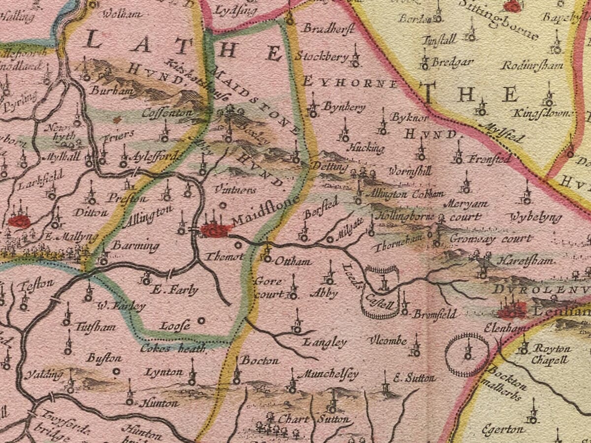 Old Kent Map Detail