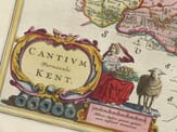 Kent – 1645 Detail from an old map of Kent 1645