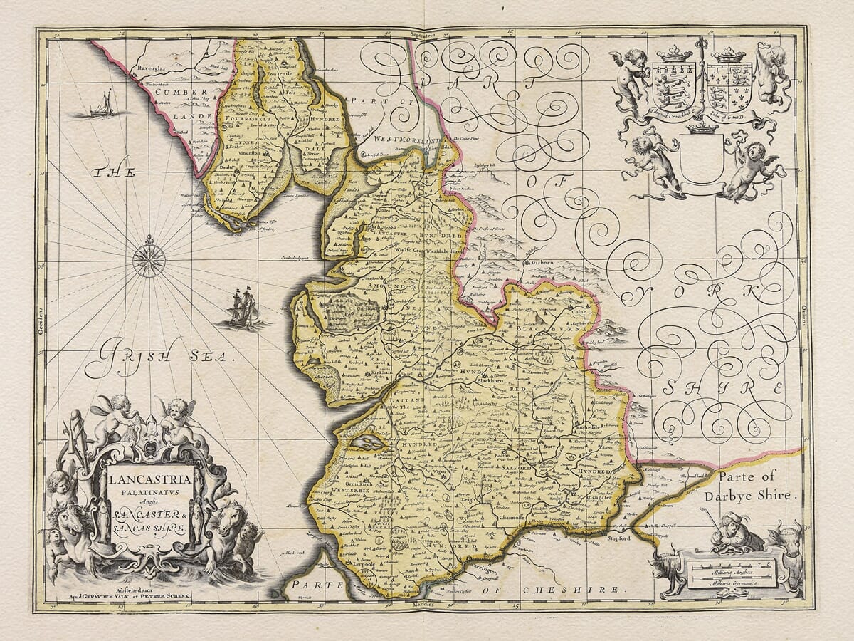 Old Lancashire Maps   Lancs Map 