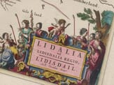 Antique Map of Liddesdale, Scotlandel Lidisdalia-Detail Antique Map of Liddesdale, Scotland