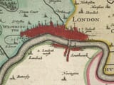Detail from an old map of Middlesex 1645
