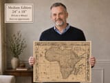 Medium sized old map of Africa