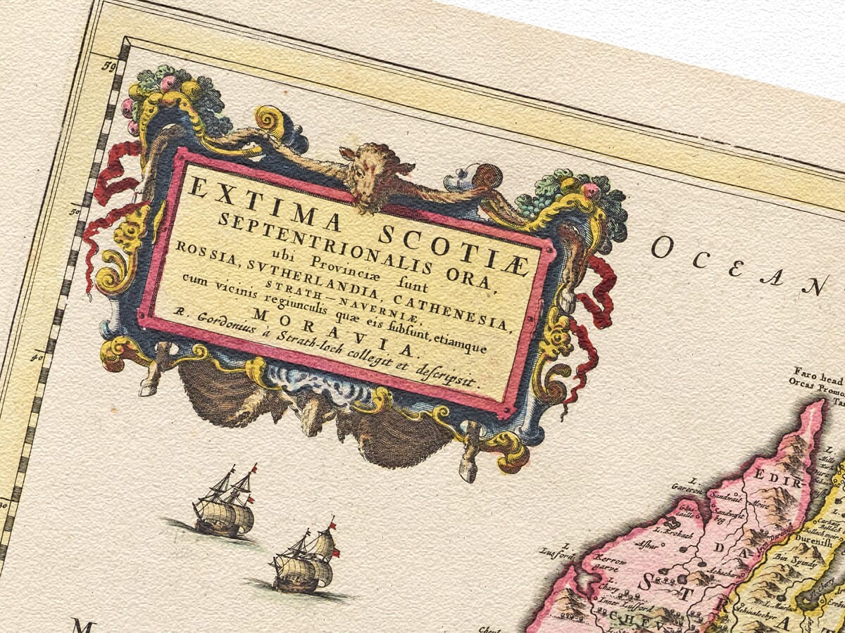 Northern Scotland Map from 1600's