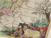Detail from an old map Northamptonshire 1645 Detail from an old map Northamptonshire 1645