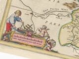 Detail from an old map of Northumberland 1645