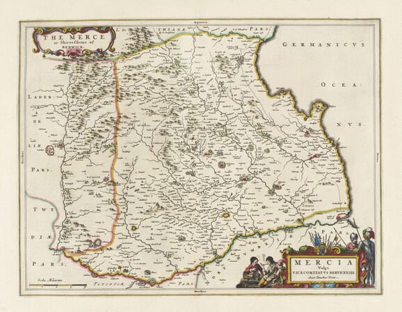 Old Map of Berwickshire
